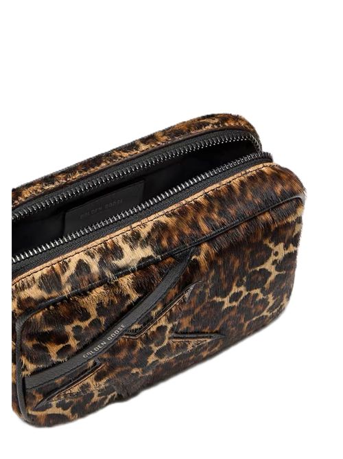 Golden Goose Mini Star Bag in cavallino animalier con stella ton sur ton Golden Goose | GWA00228A00078981629